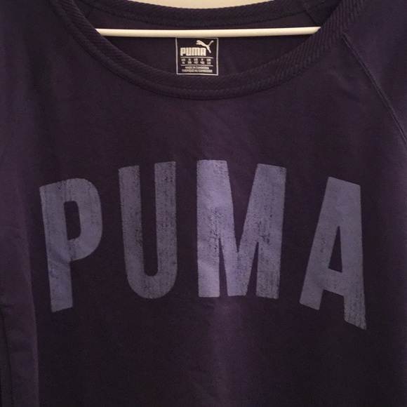 Puma Purple long sleeve crew neck sweater NWT - Picture 2 of 3